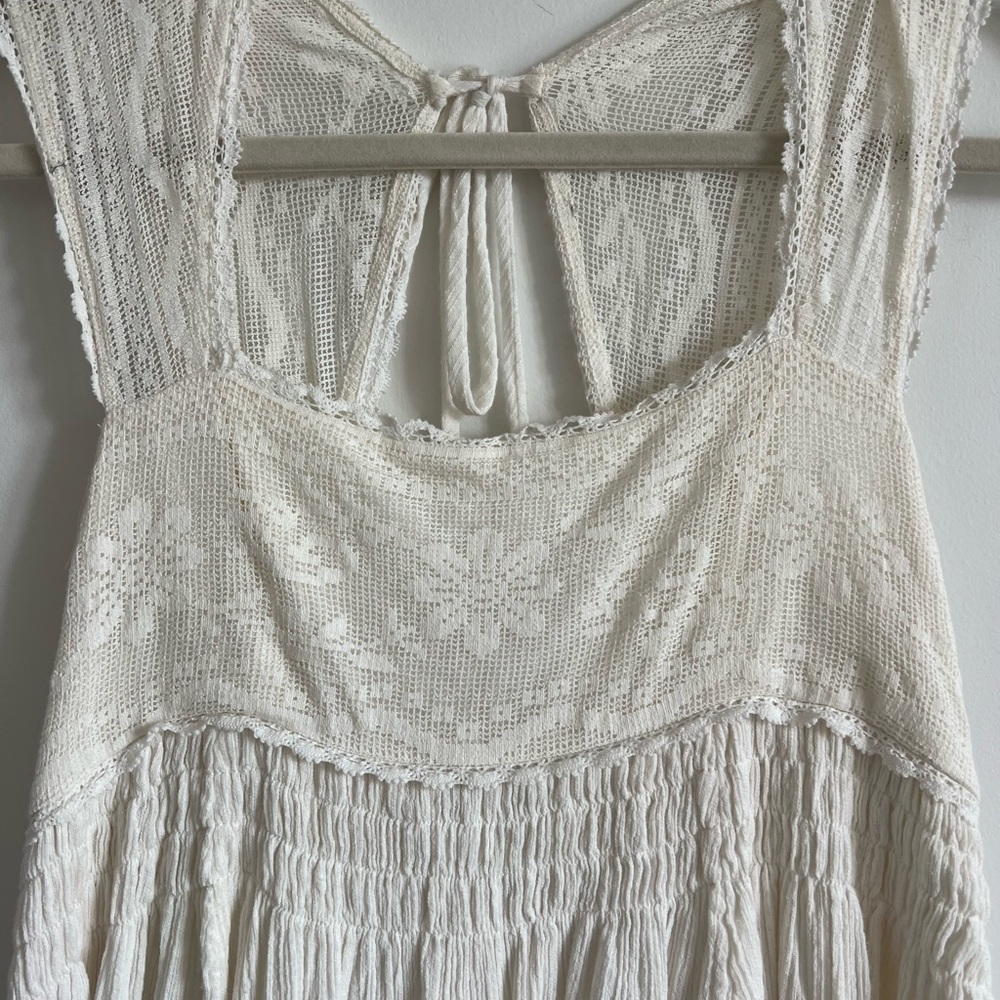 Free People Ivory Mini Dress - Picture 3 of 9